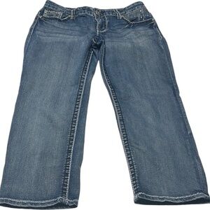 Maurices Blue Ankle Cropped Jeans with Relaxed Fit